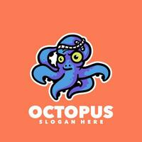 Oktopus-Maskottchen-Design vektor