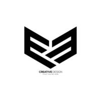 Brief em modern Formen Alphabet kreativ Monogramm elegant Logo Konzept vektor