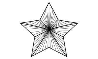 handgezeichneter Stern vektor