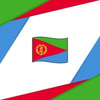 eritrea flagga abstrakt bakgrund design mall. eritrea oberoende dag baner social media posta. eritrea vektor