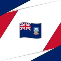 falkland öar flagga abstrakt bakgrund design mall. falkland öar oberoende dag baner social media posta. falkland öar vektor