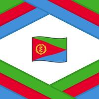 eritrea Flagge abstrakt Hintergrund Design Vorlage. eritrea Unabhängigkeit Tag Banner Sozial Medien Post. eritrea Vorlage vektor