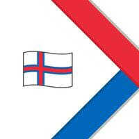 faroe öar flagga abstrakt bakgrund design mall. faroe öar oberoende dag baner social media posta. faroe öar tecknad serie vektor