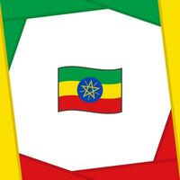 Äthiopien Flagge abstrakt Hintergrund Design Vorlage. Äthiopien Unabhängigkeit Tag Banner Sozial Medien Post. Äthiopien Banner vektor
