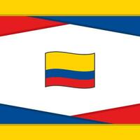Kolumbien Flagge abstrakt Hintergrund Design Vorlage. Kolumbien Unabhängigkeit Tag Banner Sozial Medien Post. Kolumbien Vektor