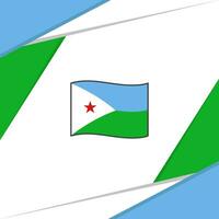 djibouti flagga abstrakt bakgrund design mall. djibouti oberoende dag baner social media posta. djibouti vektor