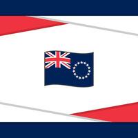 Koch Inseln Flagge abstrakt Hintergrund Design Vorlage. Koch Inseln Unabhängigkeit Tag Banner Sozial Medien Post. Koch Inseln Vektor