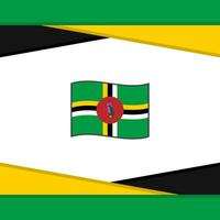 Dominica Flagge abstrakt Hintergrund Design Vorlage. Dominica Unabhängigkeit Tag Banner Sozial Medien Post. Dominica Vektor