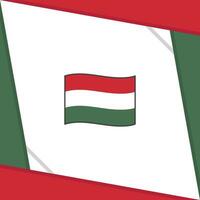 Ungarn Flagge abstrakt Hintergrund Design Vorlage. Ungarn Unabhängigkeit Tag Banner Sozial Medien Post. Ungarn Unabhängigkeit Tag vektor