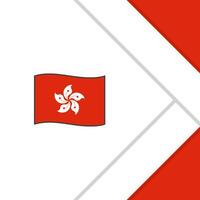 Hong kong Flagge abstrakt Hintergrund Design Vorlage. Hong kong Unabhängigkeit Tag Banner Sozial Medien Post. Hong kong Karikatur vektor