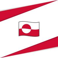 Grönland Flagge abstrakt Hintergrund Design Vorlage. Grönland Unabhängigkeit Tag Banner Sozial Medien Post. Grönland Design vektor