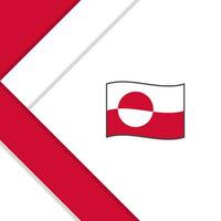 Grönland flagga abstrakt bakgrund design mall. Grönland oberoende dag baner social media posta. Grönland illustration vektor