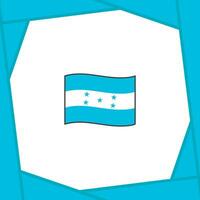 Honduras Flagge abstrakt Hintergrund Design Vorlage. Honduras Unabhängigkeit Tag Banner Sozial Medien Post. Honduras Banner vektor