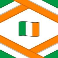 irland flagga abstrakt bakgrund design mall. irland oberoende dag baner social media posta. irland mall vektor