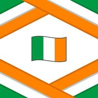 Irland Flagge abstrakt Hintergrund Design Vorlage. Irland Unabhängigkeit Tag Banner Sozial Medien Post. Irland Vorlage vektor