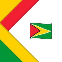 guyana flagga abstrakt bakgrund design mall. guyana oberoende dag baner social media posta. guyana illustration vektor