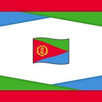 eritrea flagga abstrakt bakgrund design mall. eritrea oberoende dag baner social media posta. eritrea vektor