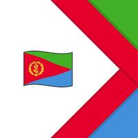 eritrea Flagge abstrakt Hintergrund Design Vorlage. eritrea Unabhängigkeit Tag Banner Sozial Medien Post. eritrea Karikatur vektor
