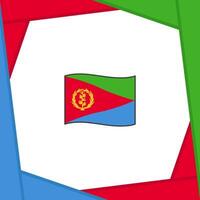 eritrea Flagge abstrakt Hintergrund Design Vorlage. eritrea Unabhängigkeit Tag Banner Sozial Medien Post. eritrea Banner vektor