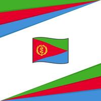 eritrea Flagge abstrakt Hintergrund Design Vorlage. eritrea Unabhängigkeit Tag Banner Sozial Medien Post. eritrea Design vektor