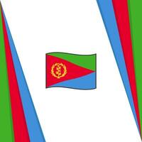 eritrea Flagge abstrakt Hintergrund Design Vorlage. eritrea Unabhängigkeit Tag Banner Sozial Medien Post. eritrea Flagge vektor