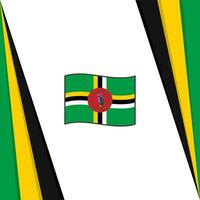 Dominica Flagge abstrakt Hintergrund Design Vorlage. Dominica Unabhängigkeit Tag Banner Sozial Medien Post. Dominica Flagge vektor