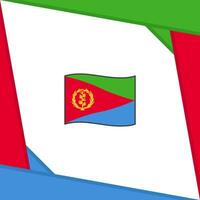 eritrea Flagge abstrakt Hintergrund Design Vorlage. eritrea Unabhängigkeit Tag Banner Sozial Medien Post. eritrea Unabhängigkeit Tag vektor