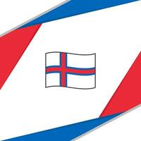 Färöer Inseln Flagge abstrakt Hintergrund Design Vorlage. Färöer Inseln Unabhängigkeit Tag Banner Sozial Medien Post. Färöer Inseln vektor
