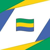 gabon Flagge abstrakt Hintergrund Design Vorlage. gabon Unabhängigkeit Tag Banner Sozial Medien Post. gabon vektor