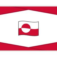 Grönland flagga abstrakt bakgrund design mall. Grönland oberoende dag baner social media posta. Grönland vektor