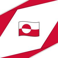 Grönland Flagge abstrakt Hintergrund Design Vorlage. Grönland Unabhängigkeit Tag Banner Sozial Medien Post. Grönland vektor