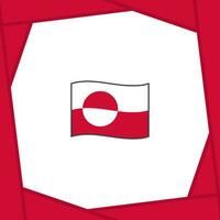 Grönland flagga abstrakt bakgrund design mall. Grönland oberoende dag baner social media posta. Grönland baner vektor