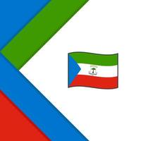 äquatorial Guinea Flagge abstrakt Hintergrund Design Vorlage. äquatorial Guinea Unabhängigkeit Tag Banner Sozial Medien Post. äquatorial Guinea Illustration vektor