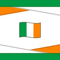 irland flagga abstrakt bakgrund design mall. irland oberoende dag baner social media posta. irland vektor