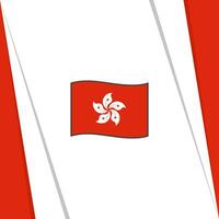 Hong kong Flagge abstrakt Hintergrund Design Vorlage. Hong kong Unabhängigkeit Tag Banner Sozial Medien Post. Hong kong Flagge vektor