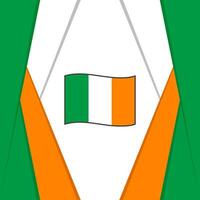 Irland Flagge abstrakt Hintergrund Design Vorlage. Irland Unabhängigkeit Tag Banner Sozial Medien Post. Irland Hintergrund vektor