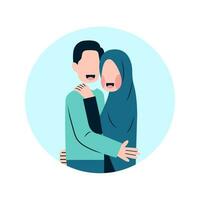 muslimskt par illustration vektor