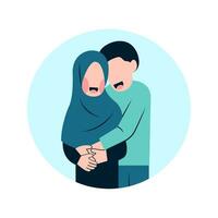 muslimskt par illustration vektor