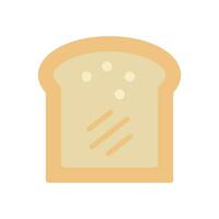 Toast Symbol eben vektor