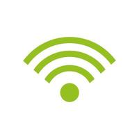 isoliertes WLAN-Zonen-Vektordesign vektor