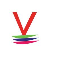 Kunst Brief v Logo Design vektor