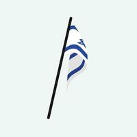 Israel flagga ikon vektor