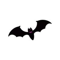 bat flygande halloween isolerade ikon vektor