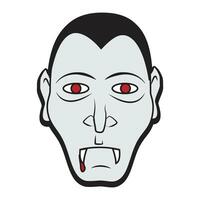 Dracula Karikatur Gesicht Clip Art Illustration Bild vektor