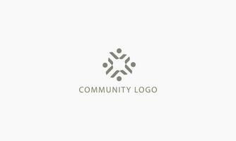 verbinden Menschen Logo Design Vorlage vektor