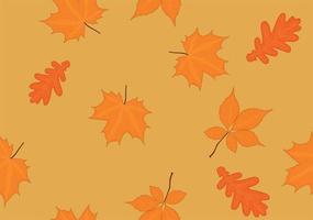 Herbst Herbst rot gelb verlässt nahtlose Hintergrund-Vektor-illustration vektor