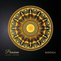 Prämie Luxus Mandala Design, Mandala Design, Luxus Mandala Hintergrund vektor