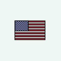 Amerika Flagge Symbol Vektor