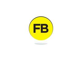 Initiale fb Logo Brief, minimalistisch fb Brief Logo Symbol Vektor