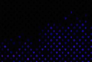 dunkelviolette Vektortextur mit Spielkarten. vektor